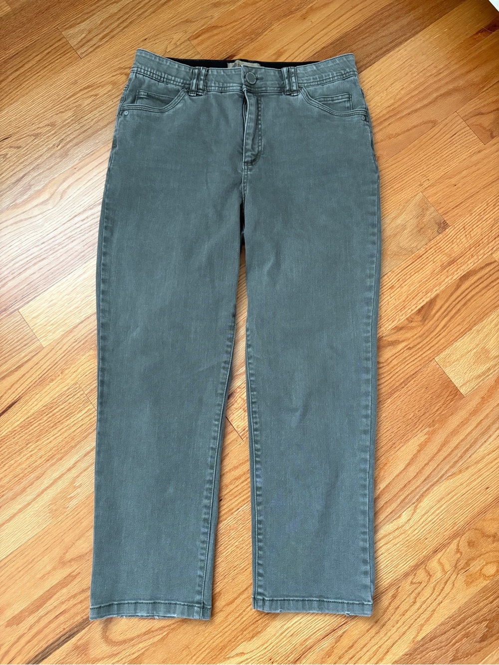 Democracy Slate Gray Straight-Leg Jeans